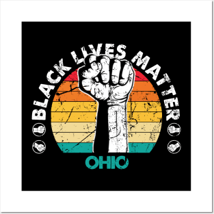 Ohio black lives matter political protest Posters and Art